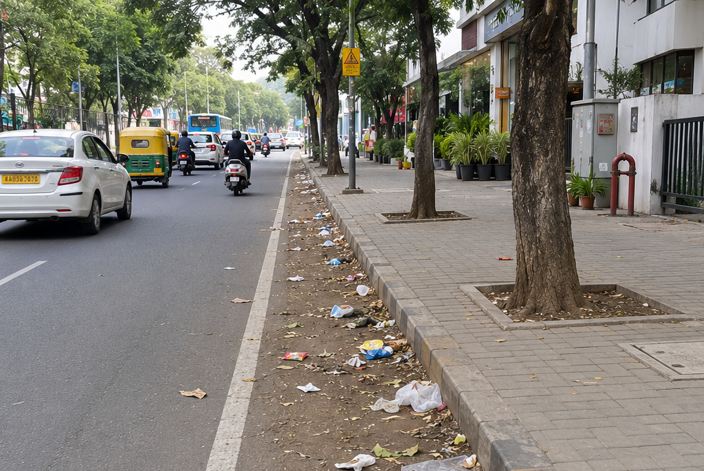 Church St before cleanup